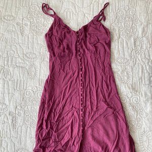 Summer Fuchsia Spaghetti Strap Dress